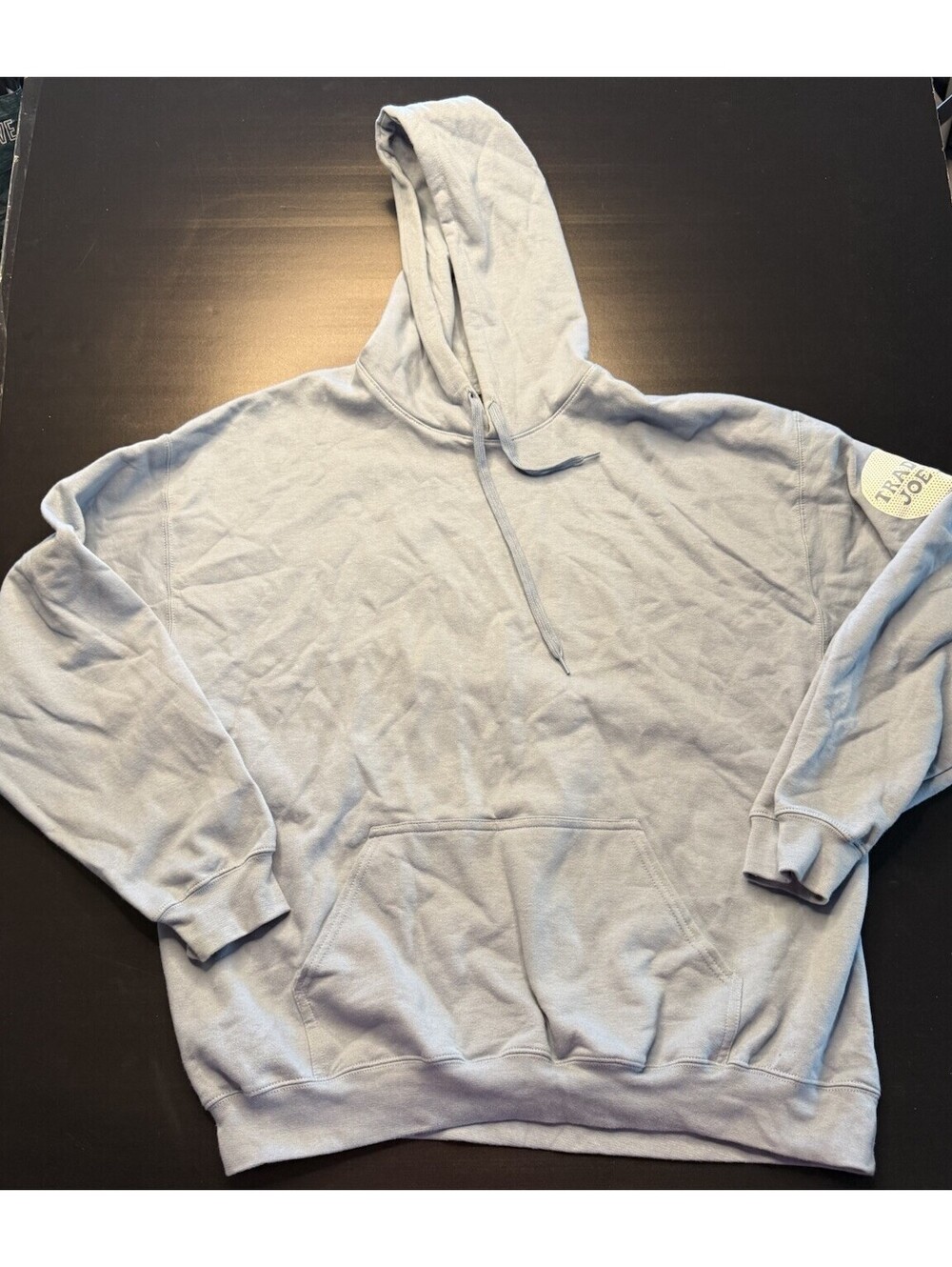 Trader Joe’s Hoodie Dusty Blue Size XL Hooded